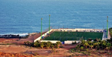 Gran Canaria football features many stadia next to the Atlantic Ocean